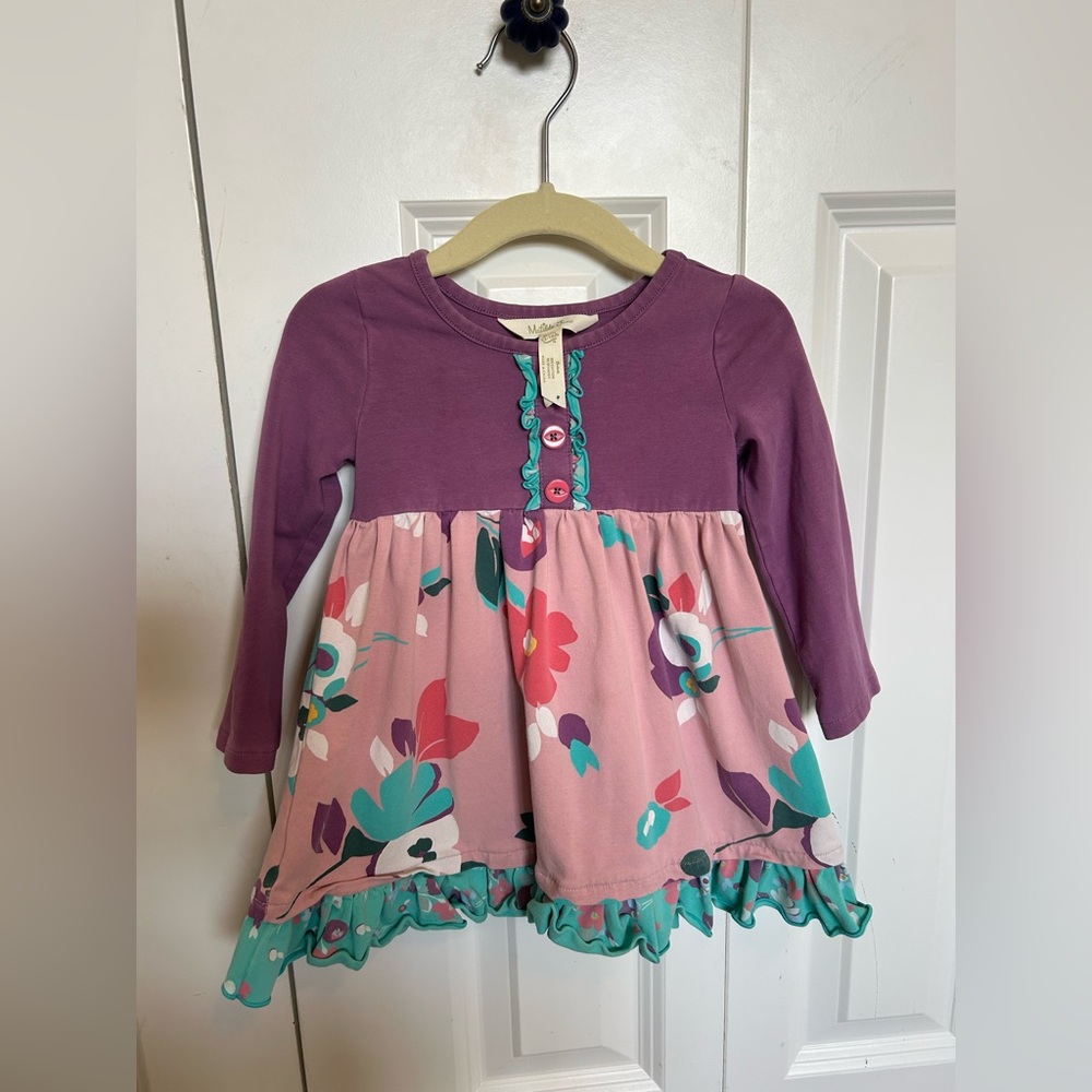 Matilda Jane Purple Dress with Teal Accents